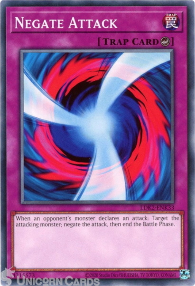 LDK2-ENK33 Negate Attack UNL 2024 Edition Mint YuGiOh Card:: Unicorn ...