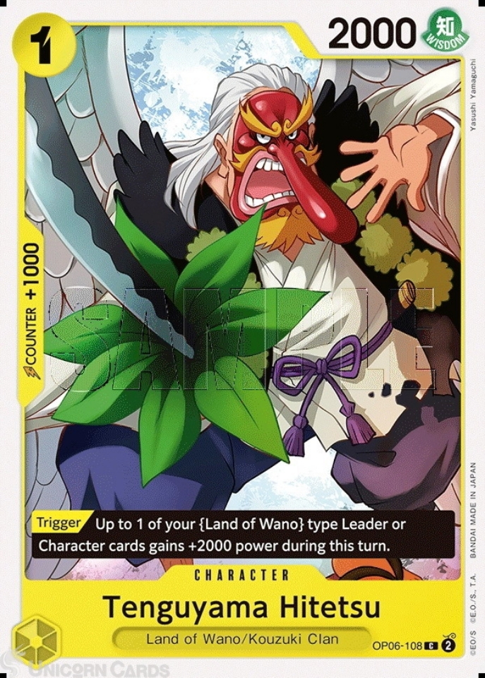 OP06-108 Tenguyama Hitetsu : Common One Piece English TCG Card : OP06:  Wings Of The Captain