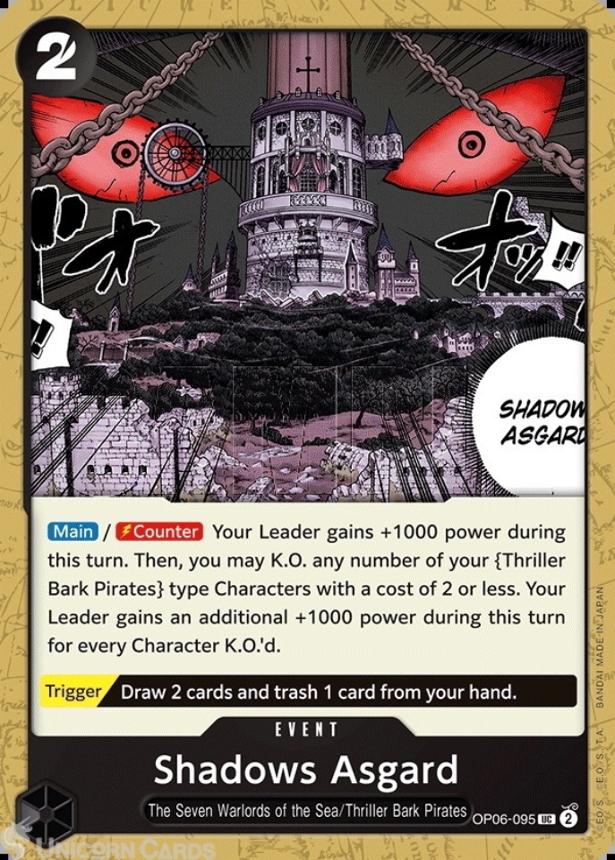 OP06-095 Shadows Asgard : Uncommon One Piece English TCG
