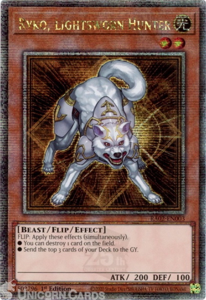 YU-GI-OH! Ryko, Lightsworn Hunter Card | Premium Gold Gold Rare (PGLD-EN086) - View #9