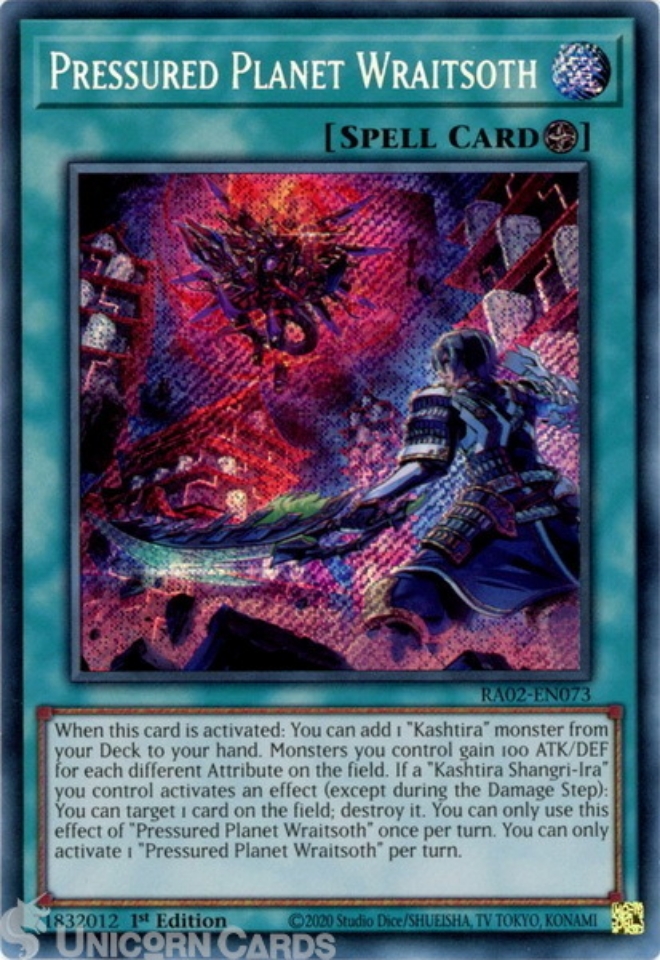 yugioh planetary cards Pressured Planet Wraitsoth [Ultra Rare] RA02-EN073 Prices | 25th Anniversary Rarity Collection II You can only use this effect of Peaceful Planet Calarium once per turn Legendary Planets (Rework) - Casual