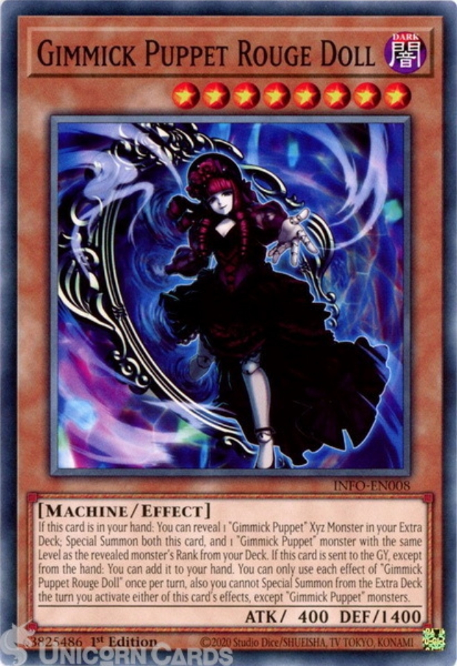 INFO-EN008 Gimmick Puppet Rouge Doll : Common 1st Edition YuGiOh Card ...