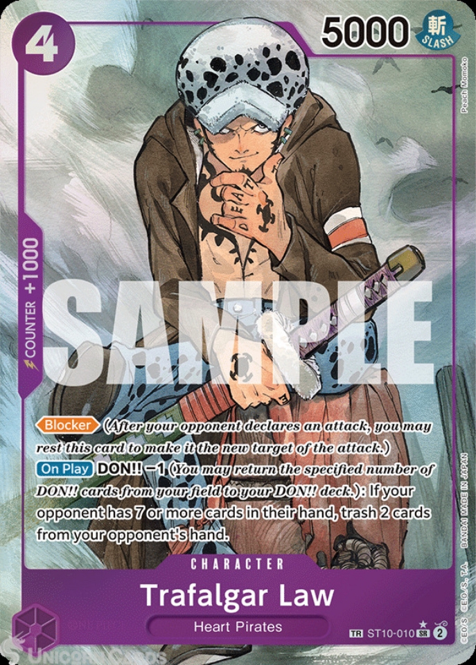 ST10-010 Trafalgar Law : Treasure Super Rare Alt Art Foil English
