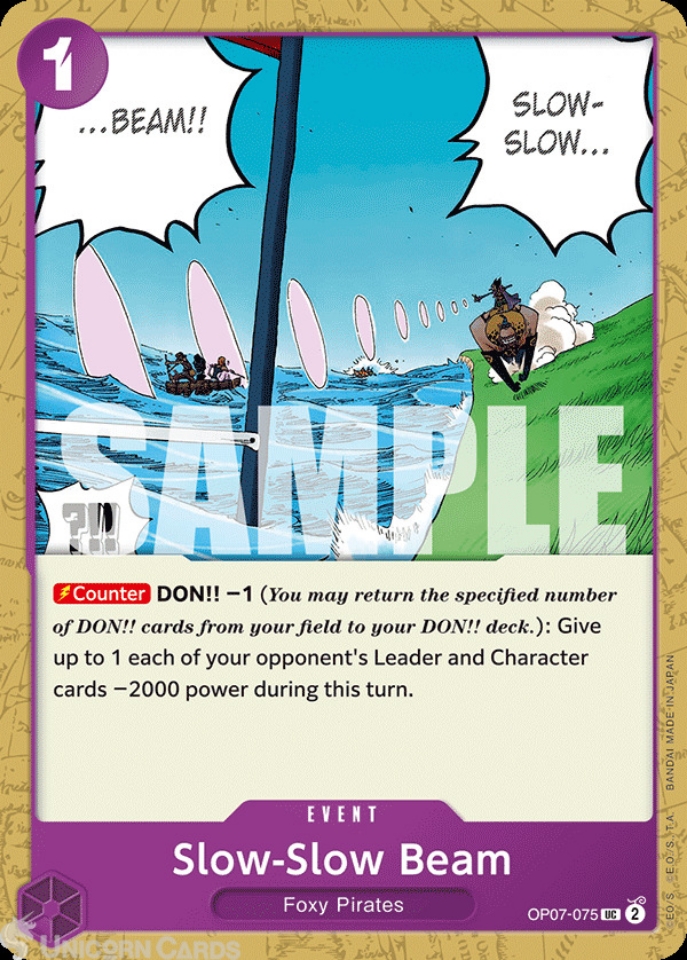 OP07-075 Slow-Slow Beam : Uncommon English One Piece TCG Card : OP07 ...