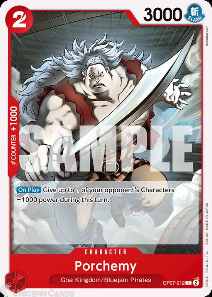 OP07-012 Porchemy : Common English One Piece TCG Card : OP07: 500 Years ...