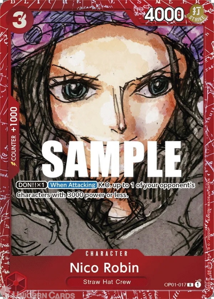 ワンピース カードゲーム NICO ROBIN 2024 ONE PIECE CHI #017 0061808_op01-017-nico-robin-