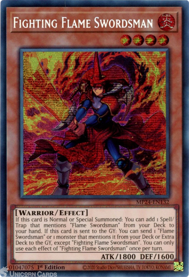 Yu-Gi-Oh yugioh Flame Swordsman Ultra Rare Initial Starter