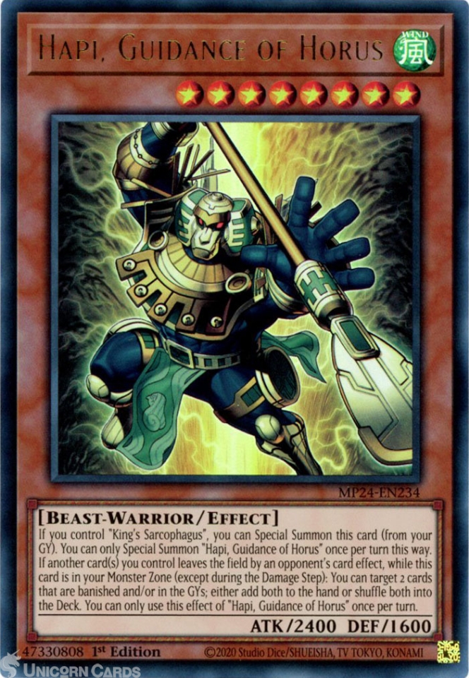 new horus cards yugioh YU-GI-OH! - Metaphys (MP15-EN222) - Mega Pack 2015-1st Edition MP24-EN234 Hapi, Guidance of Horus
