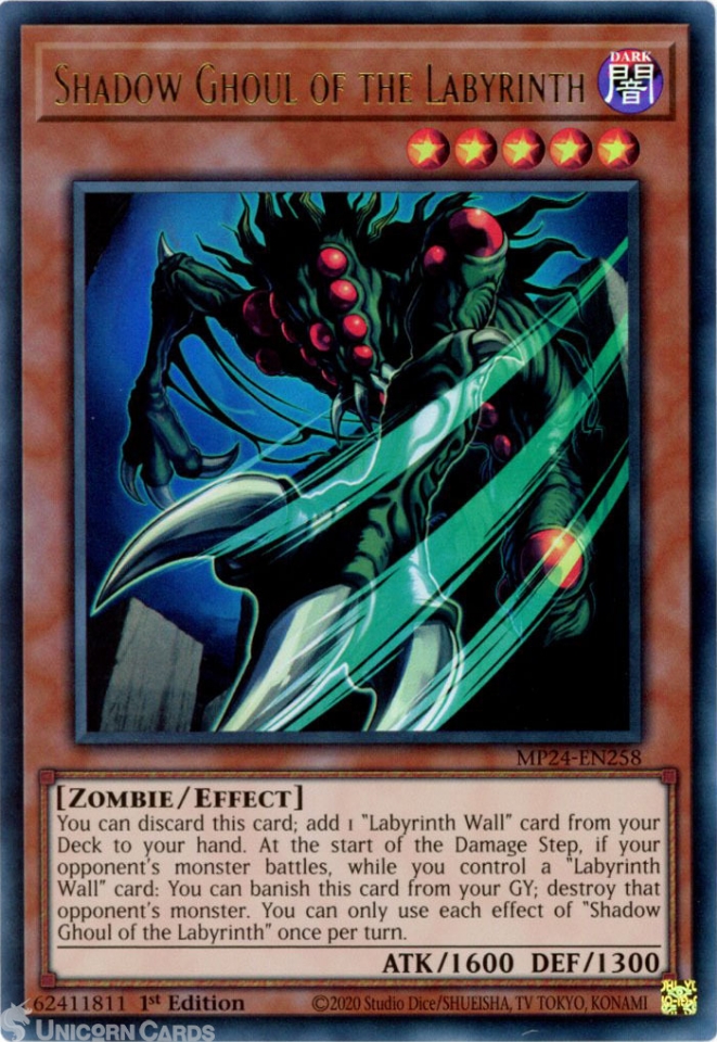 MP24-EN258 Shadow Ghoul of the Labyrinth : Ultra Rare 1st