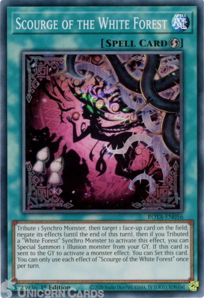 ROTA-EN056 Scourge of the White Forest : Super Rare 1st