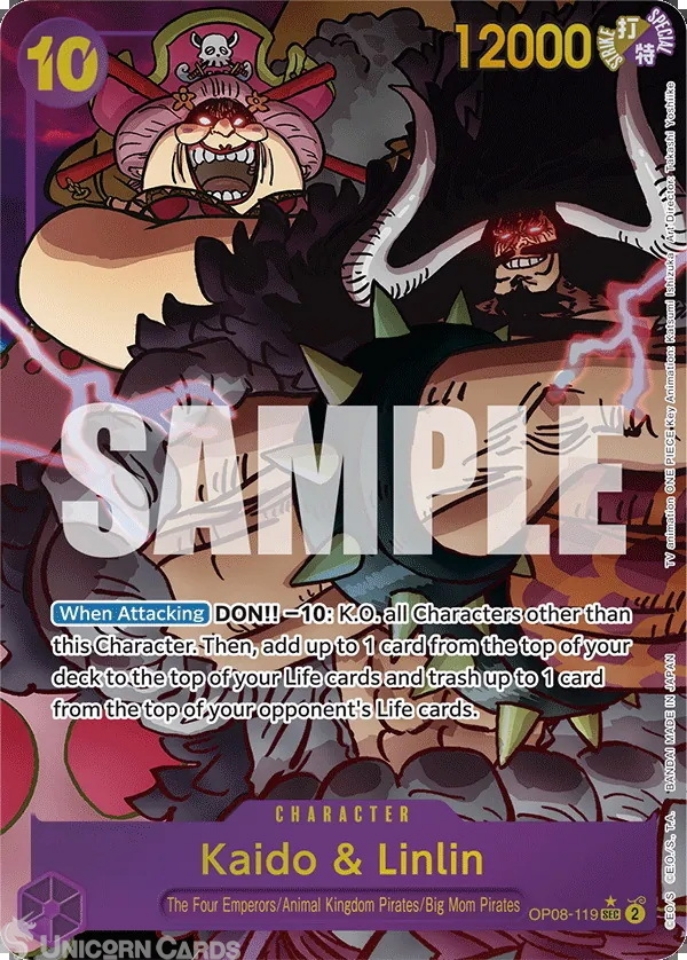 OP08-119 Kaido & Linlin : Secret Rare Alternative Art