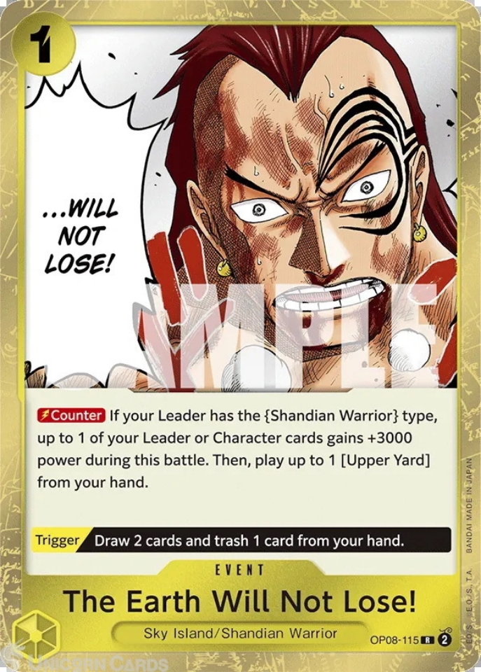 [レア] udai / Not Losing You OP08-115 The Earth Will Not Lose! : Rare English One Piece