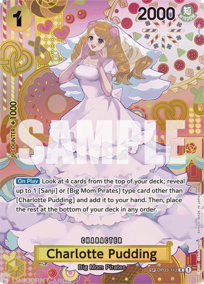 OP03-112 Charlotte Pudding : Special Card Alternative Art English