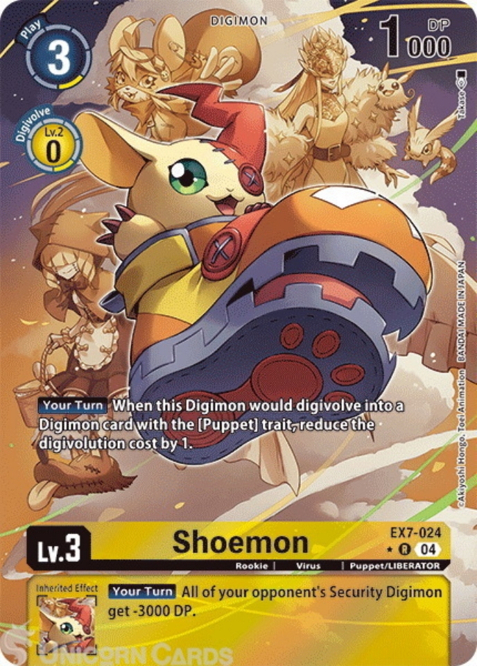 EX7-024 Shoemon : Rare Alternative Art Digimon Card : EX07: Digimon ...