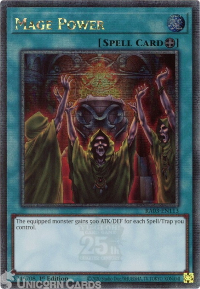 mage power yugioh card Unlimited Edition Rare CP06-EN011 LP/NM TRADING CARD GAME Mage Power - Dark Beginning
