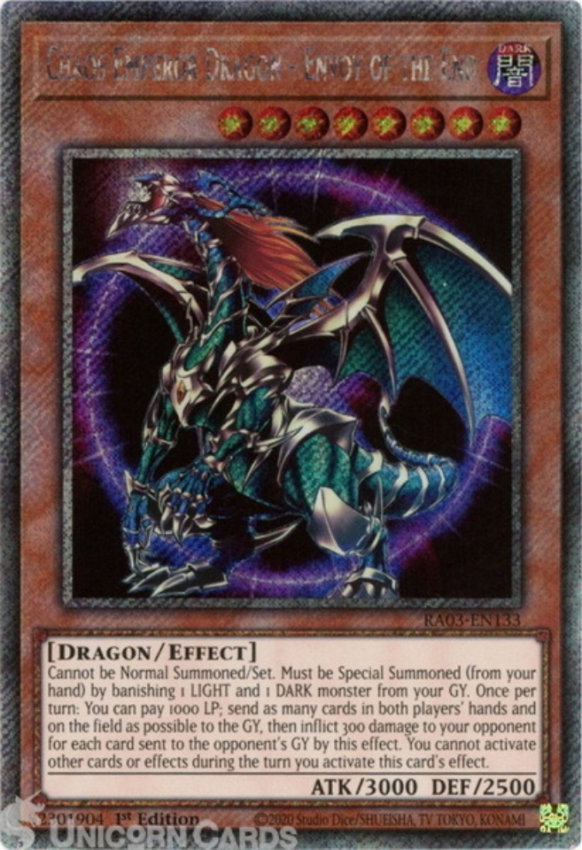 RA03-EN133 Chaos Emperor Dragon - Envoy of the End RA03-EN133 Chaos Emperor Dragon - Envoy of the End