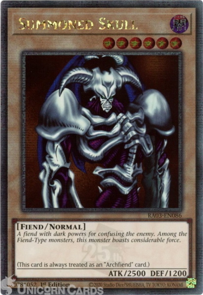 yugioh summoned skull cards Yugioh Summoned Skull YAP1-EN003 Ultra Rare Limited Edition Near Mint main image 0