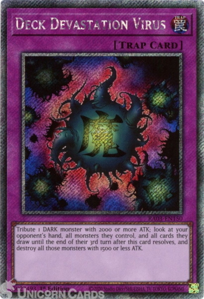 virus card yugioh Yu-Gi-Oh Crush P5-03 Ultra Parallel Rare EX-VG Japan player and collector. YuGiOh : BP02-EN070 1st Ed