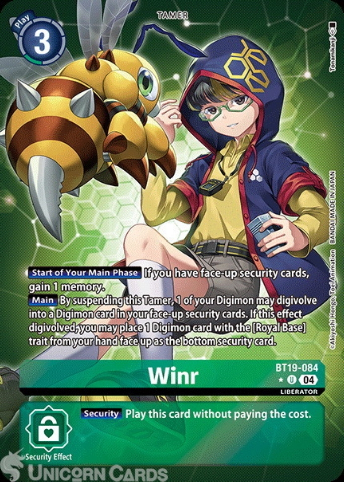 BT19 084 Winr: Uncommon Alt Art Digimon Card: BT18 19: Special Booster Ver.2.0