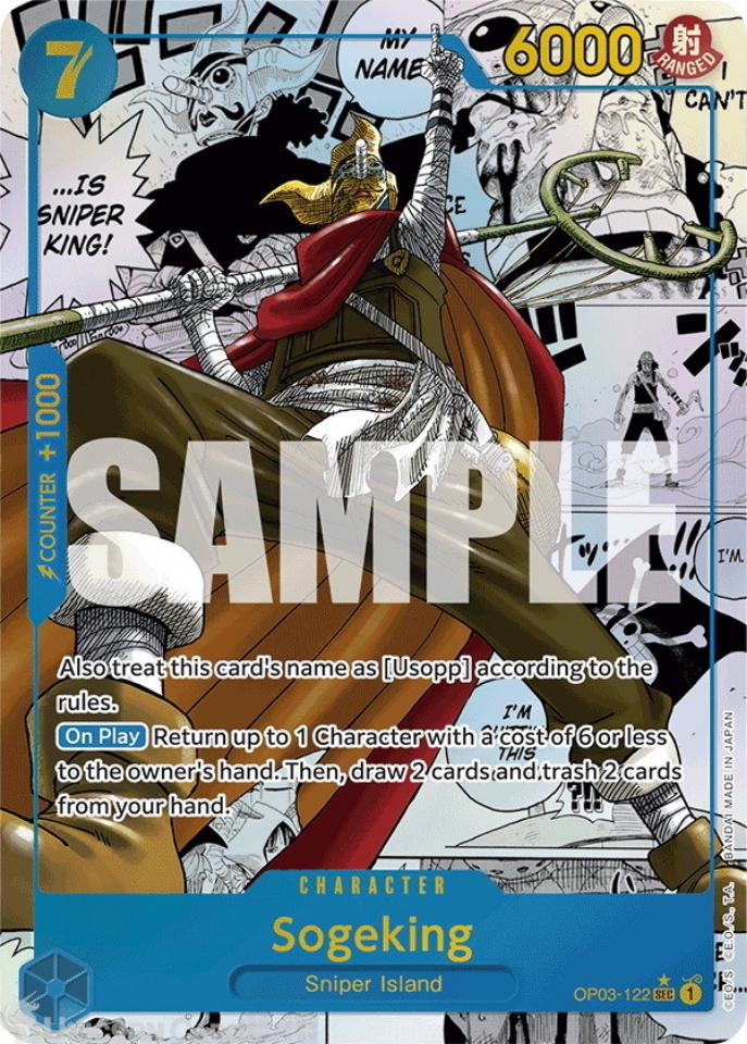 OP03-122 Sogeking : Common Alt Art 2 English One Piece TCG Card