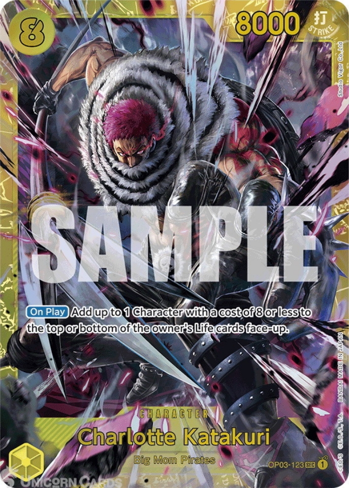 OP03-123 Charlotte Katakuri : Secret Rare English One Piece TCG