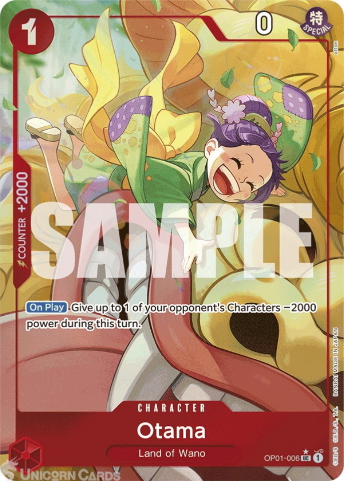 OP01 006 Otama: Uncommon Alt Art 2 English One Piece TCG Card: PRB01: One Piece Card The Best: Premium Booster