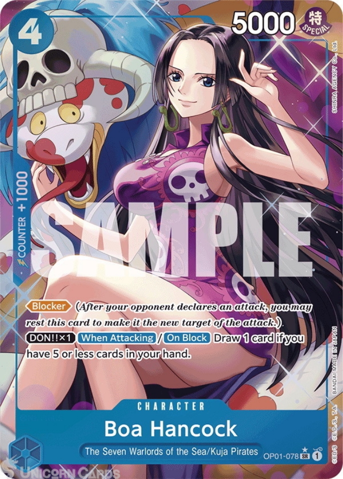 OP01-078 Boa Hancock : Super Rare Alt Art English One Piece