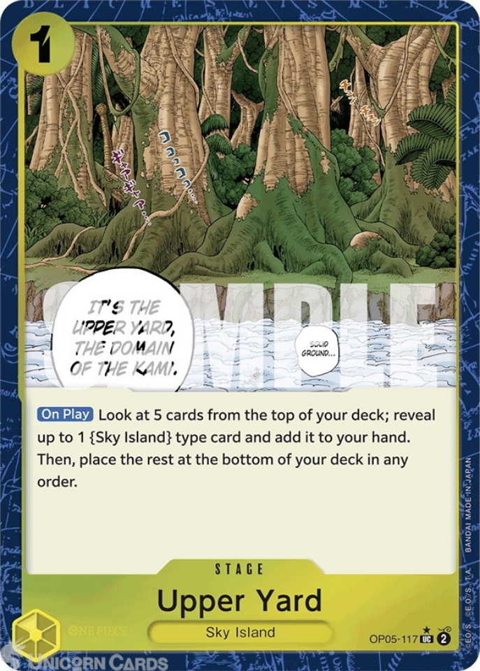 OP05 117 Upper Yard: Uncommon Alt Art 1 English One Piece TCG Card: PRB01: One Piece Card The Best: Premium Booster