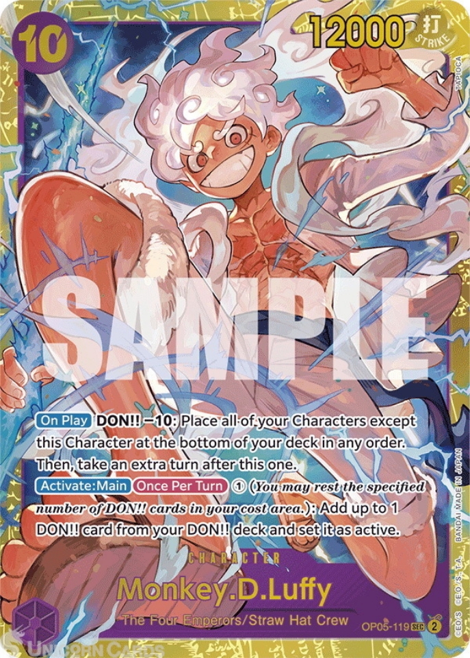 OP05-119 Monkey.D.Luffy : Secret Rare English One Piece TCG Card