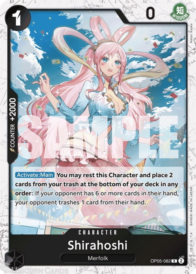 OP05-082 Shirahoshi : Rare Special Foil English One Piece TCG Card