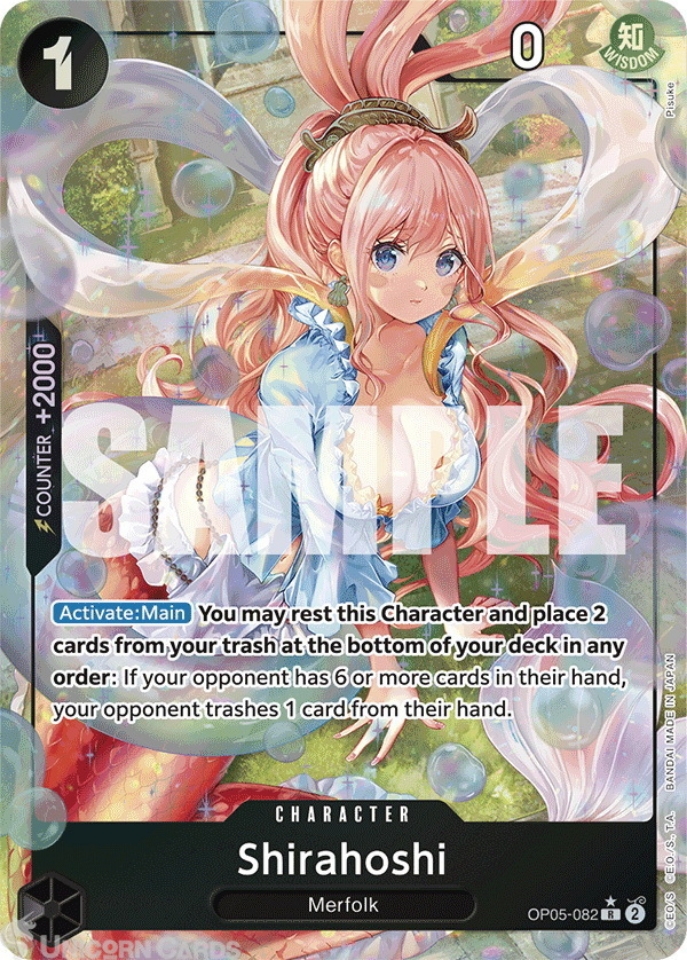 OP05-082 Shirahoshi : Rare Alt Art 2 English One Piece TCG Card