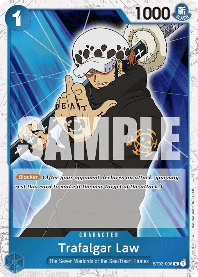 ST03-008 Trafalgar Law : Common Special Foil (Jolly Roger Flag