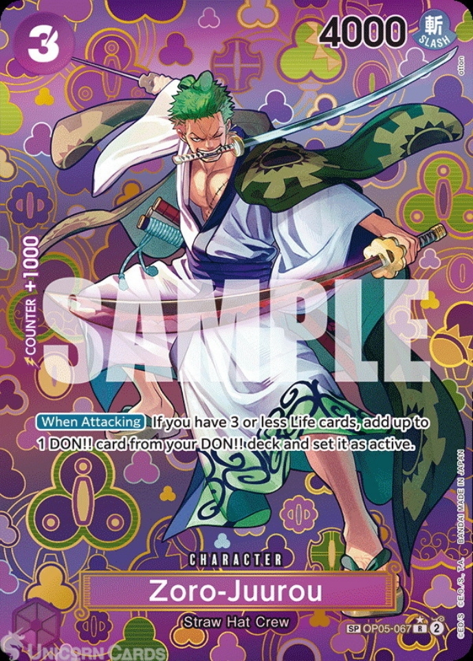 ロロノアゾロ SP PSA10 GEM MINT ONE PIECE Card PSA 10 Roronoa Zoro Championship TOP PRIZE ST01-013 ONE PIECE Card