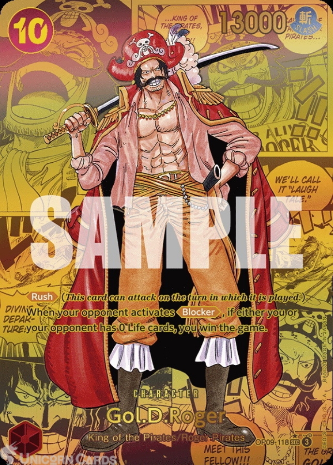 ワンピース カードゲーム GOL D. ROGER OP09-GOLD MANGA ALT.ART Op09] 5th GOLD Manga; Gol D. Roger : r/OnePieceTCG