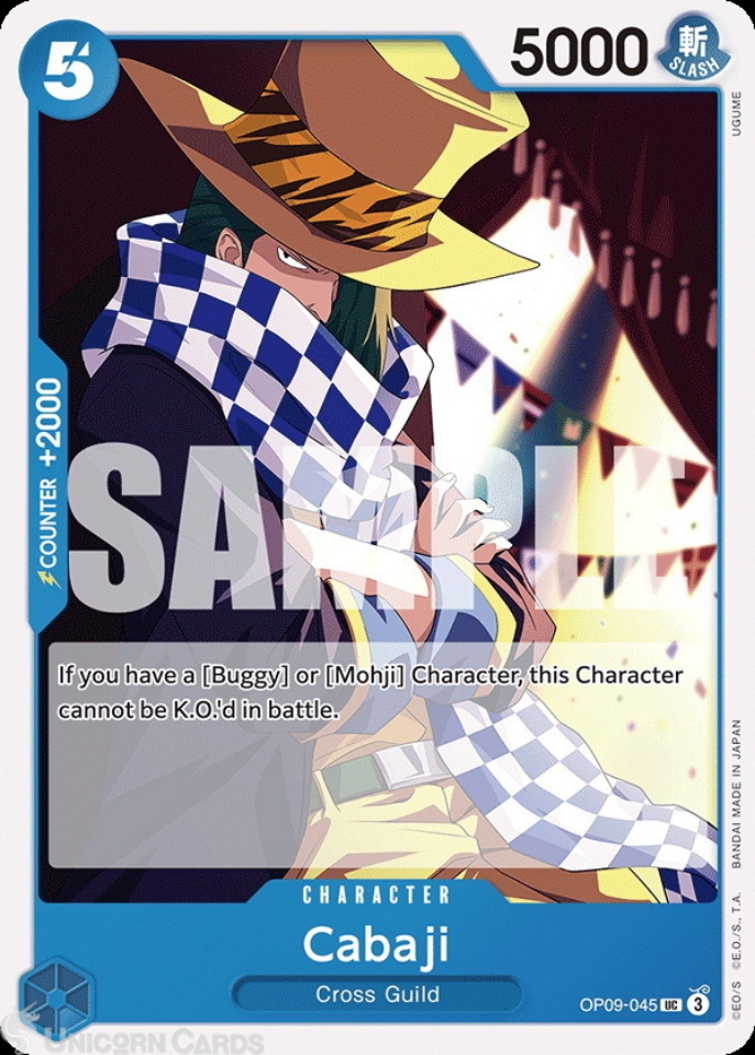 OP09-045 Cabaji : Uncommon English One Piece TCG Card : OP09