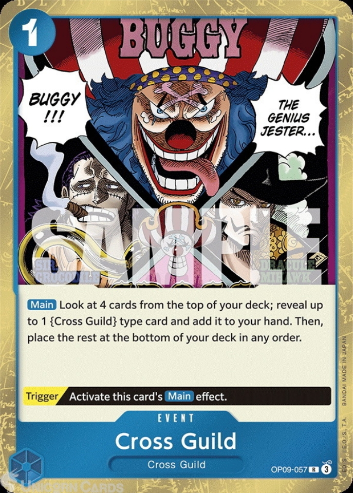 OP09-057 Cross Guild : Rare English One Piece TCG Card : OP09