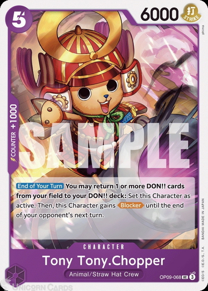 OP09-068 Tony Tony.Chopper : Uncommon English One Piece TCG Card