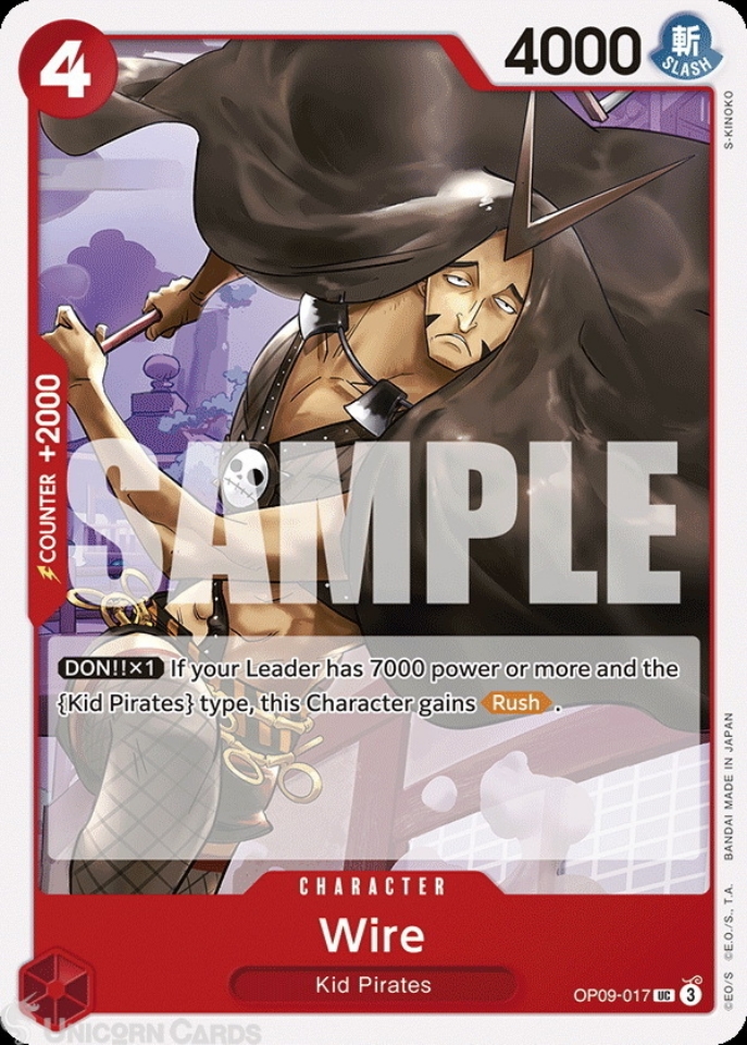 OP09-017 Wire : Uncommon English One Piece TCG Card : OP09: Emperors in ...