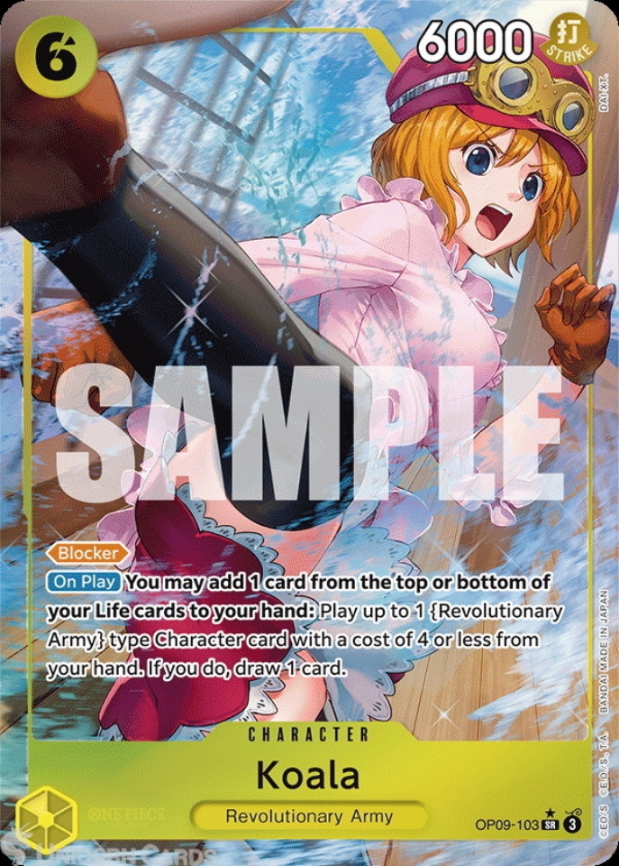 OP09-103 Koala : Super Rare Alt Art English One Piece TCG Card