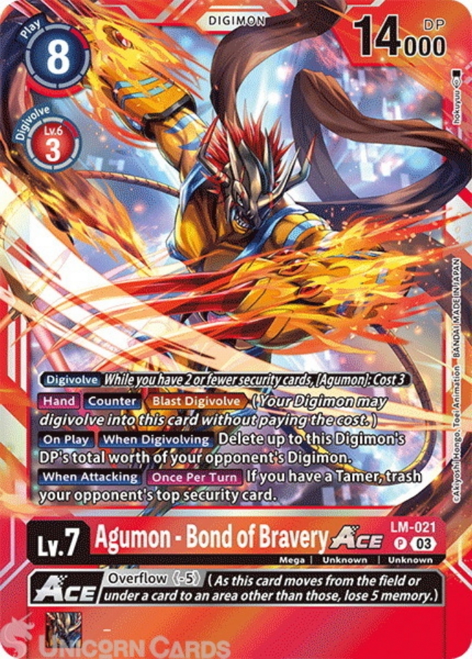 LM-021 Agumon - Bond of Bravery ACE : Promo Digimon Card