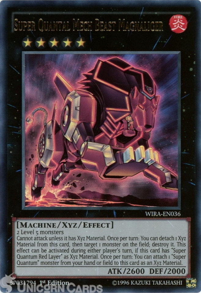 WIRA-EN036 Super Quantal Mech Beast Magnaliger Ultra Rare 1st edition ...