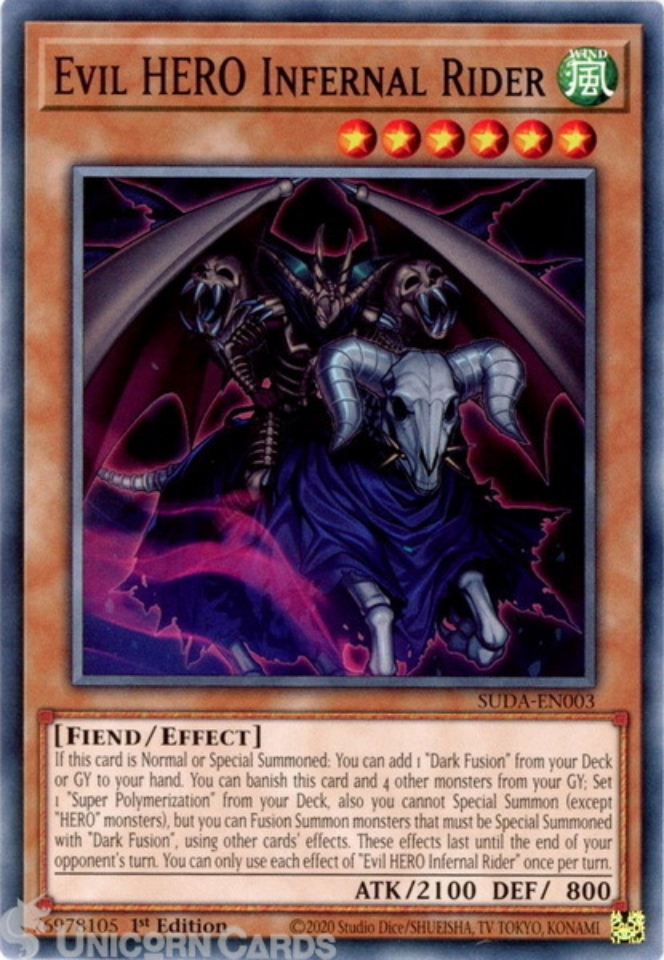Yu-Gi-Oh! Evil HERO Inferno Wing Super Rare Card - LCGX-EN067, Legendary Collection 2, 1st Edition