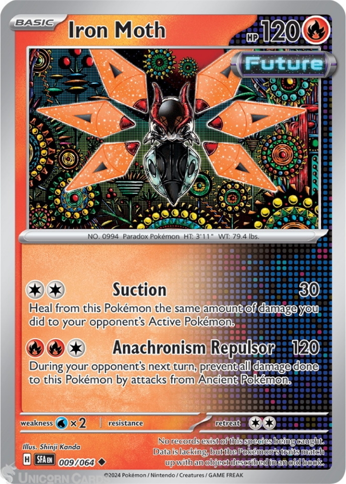 SFA-EN 009/064 Iron Moth : Uncommon Pokemon Card : Shrouded Fable ...