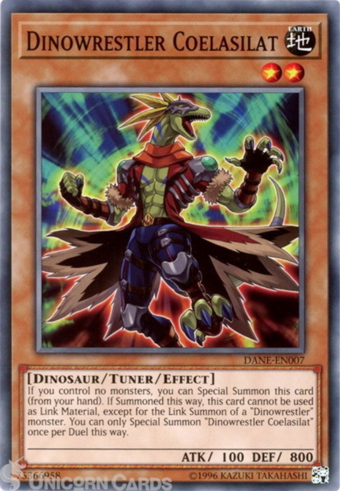 DANE-EN007 Dinowrestler Coelasilat : Common UNL Edition Mint YuGiOh ...