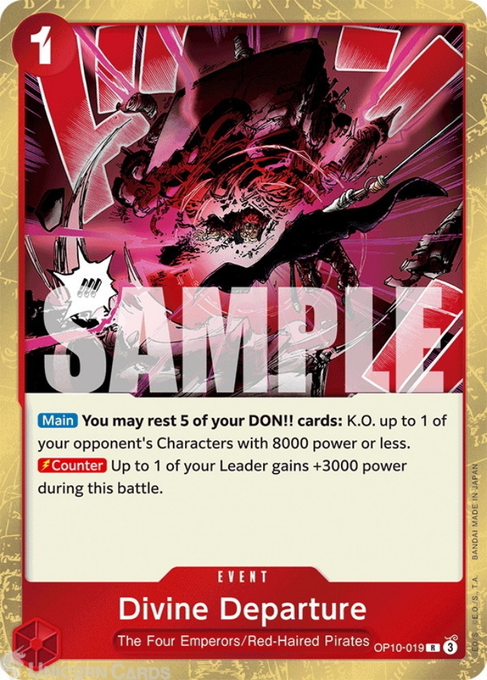 OP10-019 Divine Departure : Rare English One Piece TCG Card : OP10