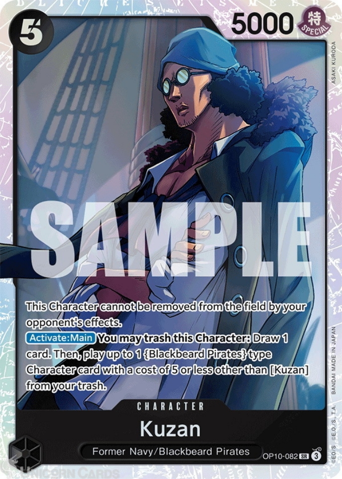 OP10-082 Kuzan : Super Rare English One Piece TCG Card : OP10