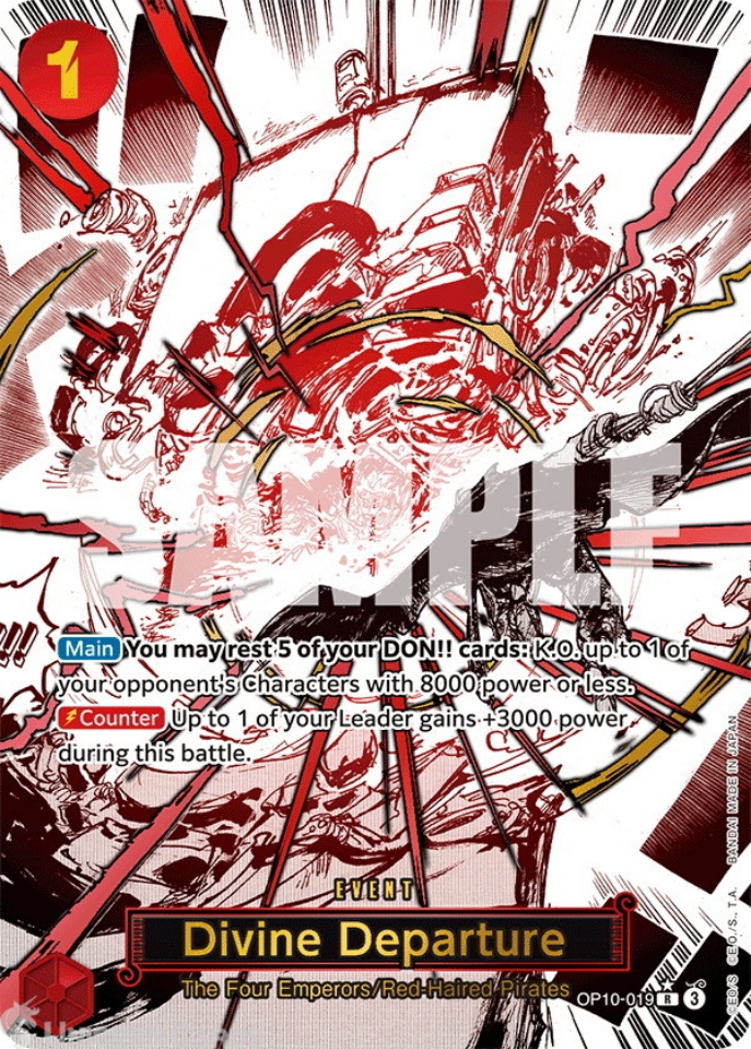 OP10-019 Divine Departure : Rare Alternative Art English One Piece