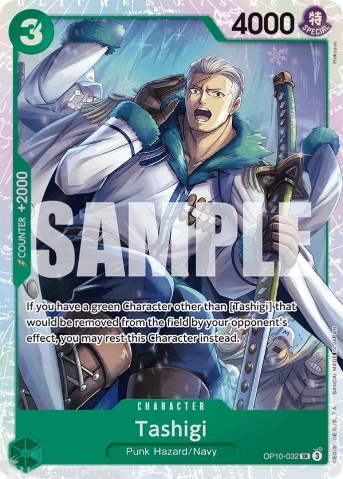 OP10-032 Tashigi : Super Rare English One Piece TCG Card : OP10