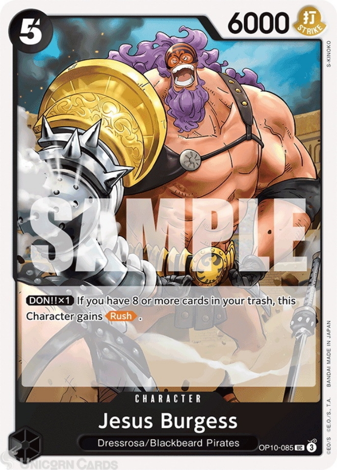 OP10-085 Jesus Burgess : Uncommon English One Piece TCG Card : OP10 ...