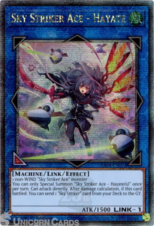 遊戯王 RA04-EN073 閃刀姫−ハヤテ Sky Striker Ace - Hayate (英語版 1st Edition 25th クォーターセンチュリーシークレットレア) Quarter Century Stampede RA04-EN073 Sky Striker Ace - Hayate : Quarter Century Secret